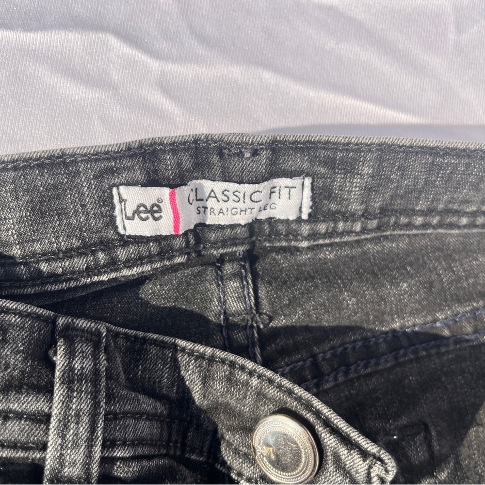 Lee Women's Straight Leg Jeans - Dark Gray